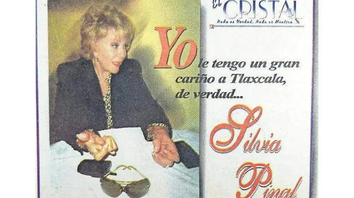 Entrevista a Silvia Pinal publicada en El Sol de Tlaxcala en abril de 2001 ARCHIVO EL SOL DE TLAXCALA